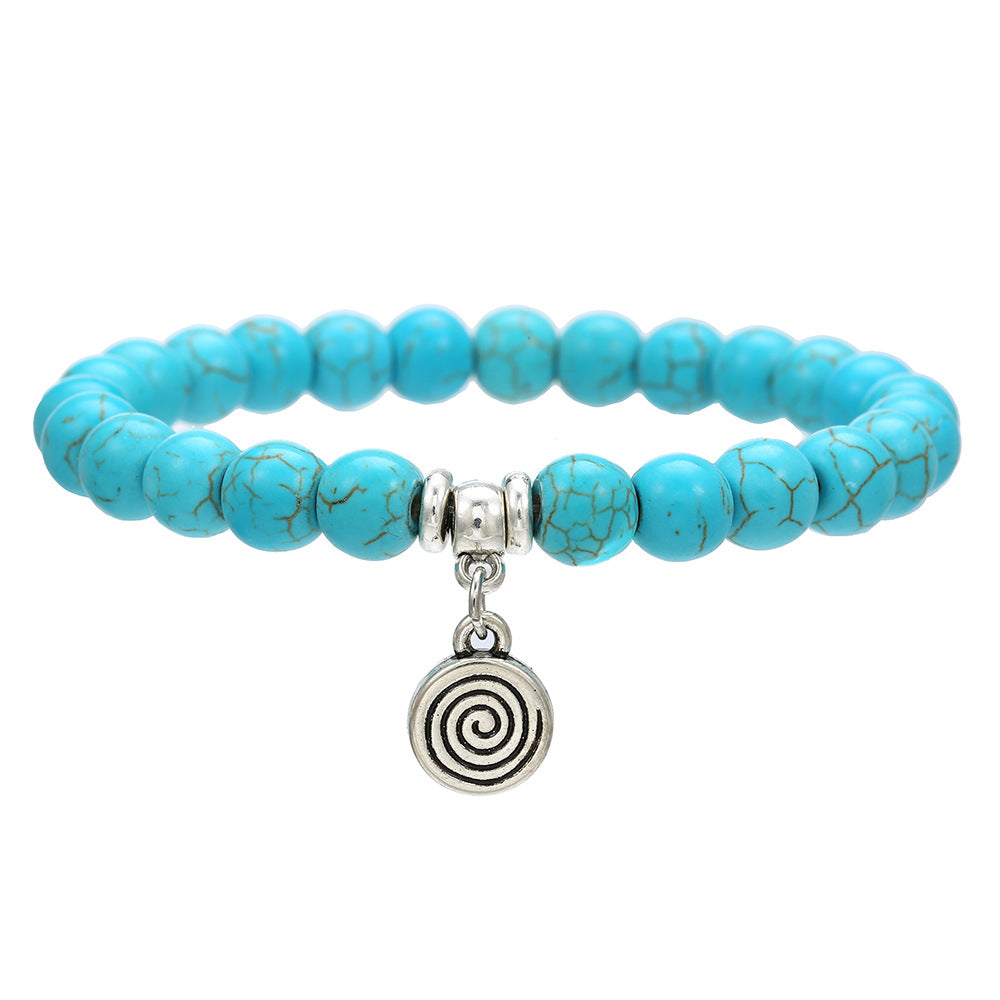 Handmade Bohemian Turquoise Beaded Bracelet