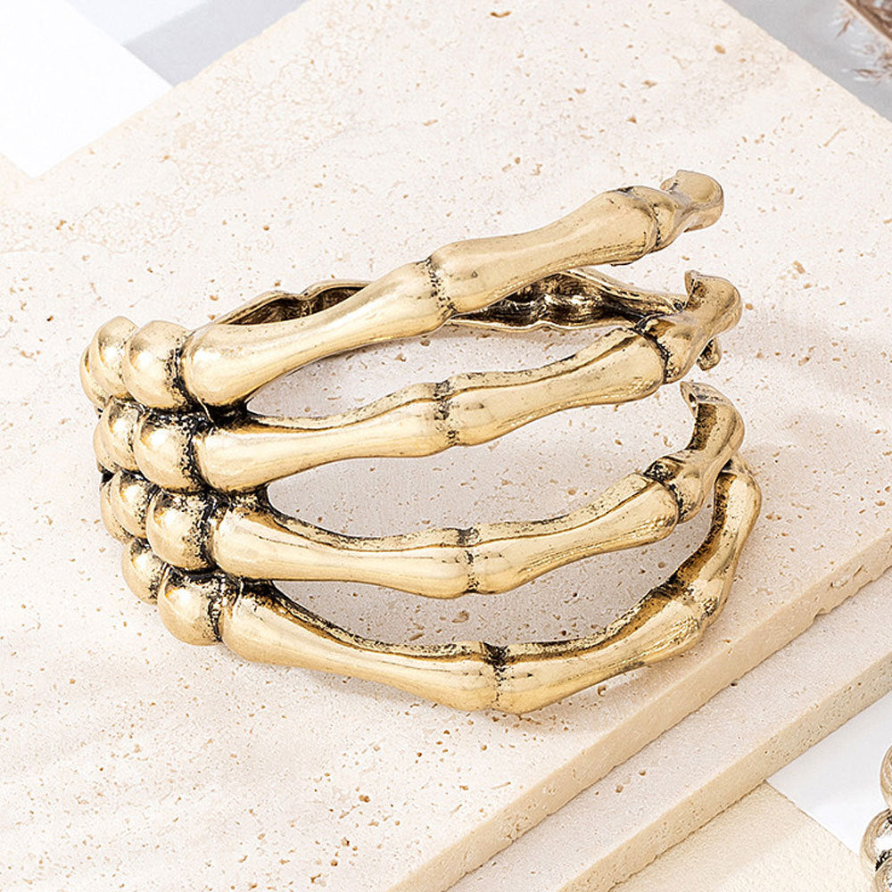 Vintage Skull Claw Spring Bracelet