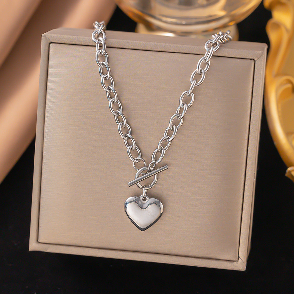 Heart Charm Bracelet & Necklace — Gold & Silver