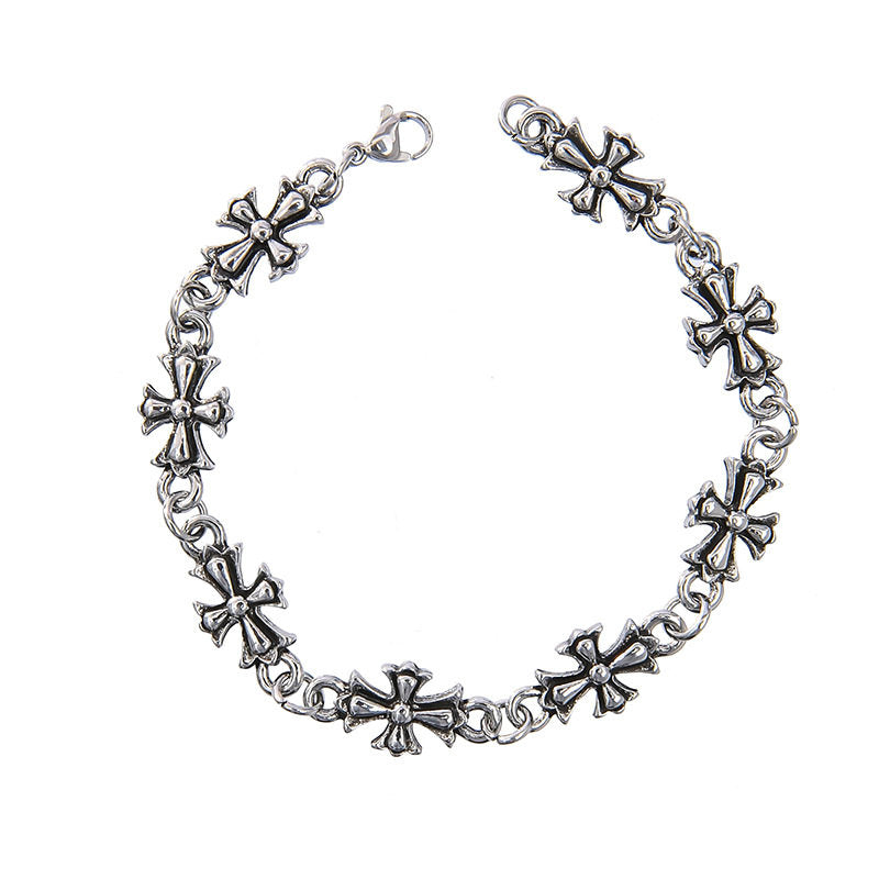 Retro Cross Alloy Bracelet for Men