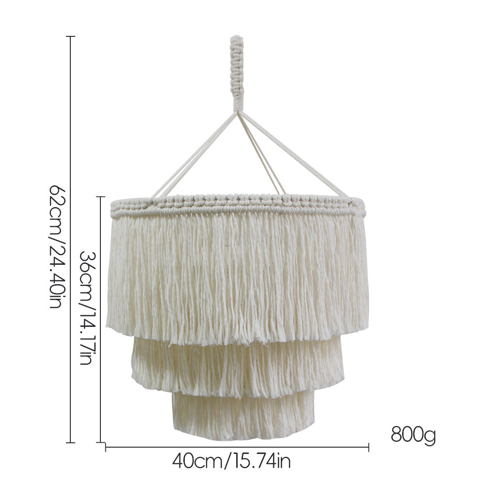 Handwoven Bohemian Lampshade Cover