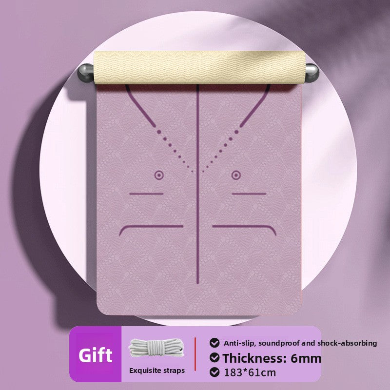 Foldable TPE Yoga Mat — 183 x 61cm