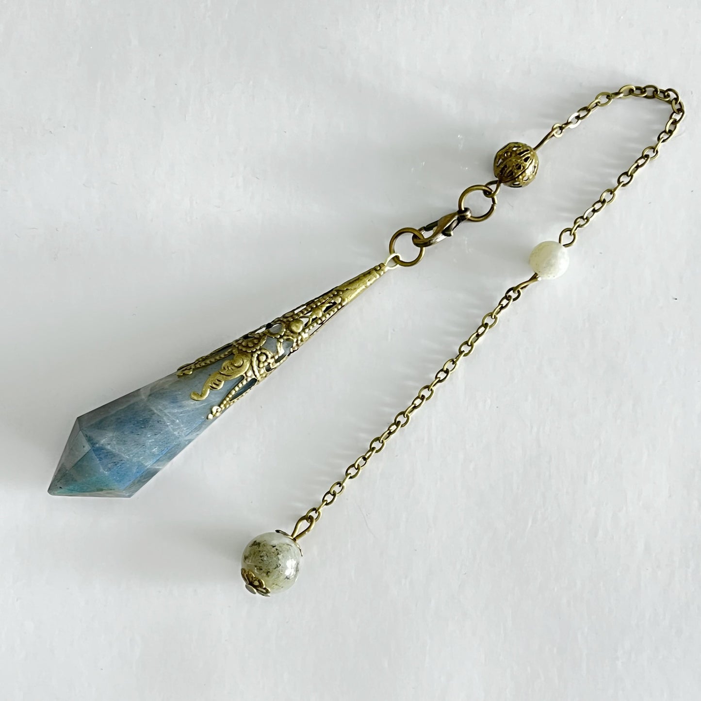 12-Facet Crystal Pendulum