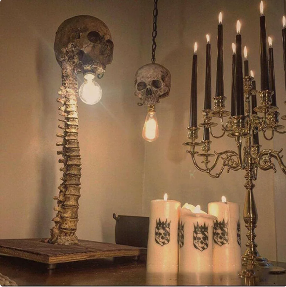 Skeleton Resin Lamp