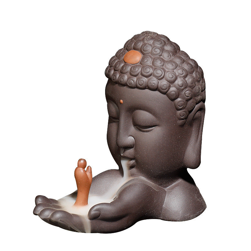 Buddha Head Backflow Incense Burner