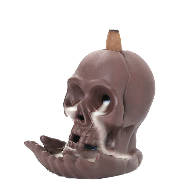 Skull Dragon LED Backflow Incense Burner