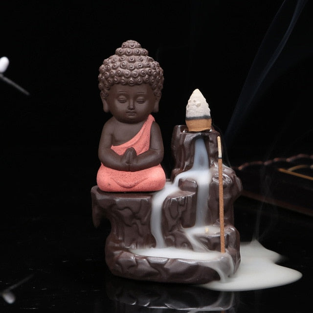 Little Monk Ceramic Backflow Incense Burner