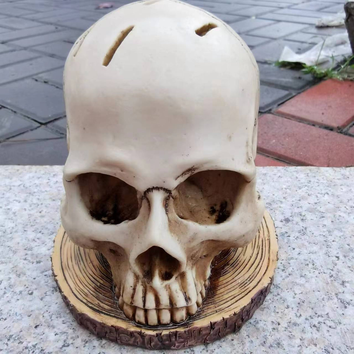 Meditation Skeleton Resin Sculpture