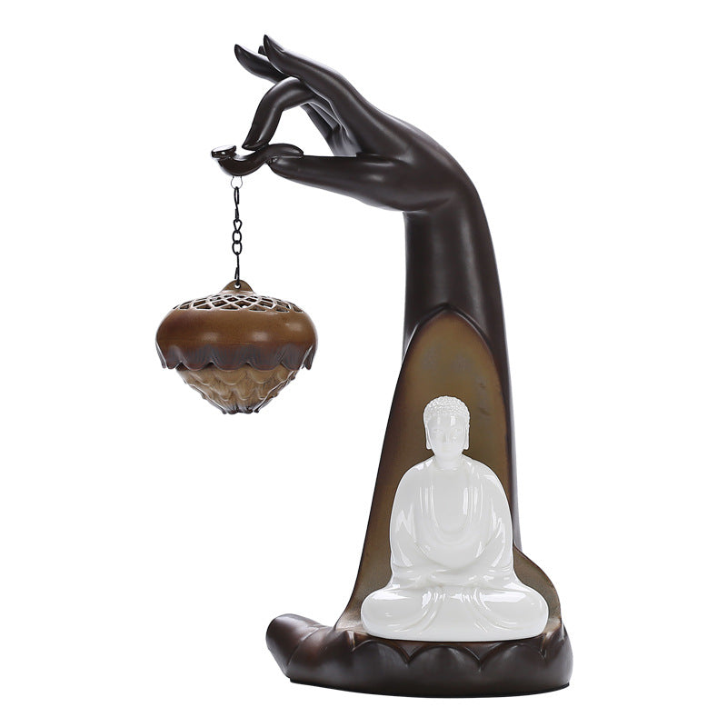 LED Bergamot Hanging Backflow Incense Burner