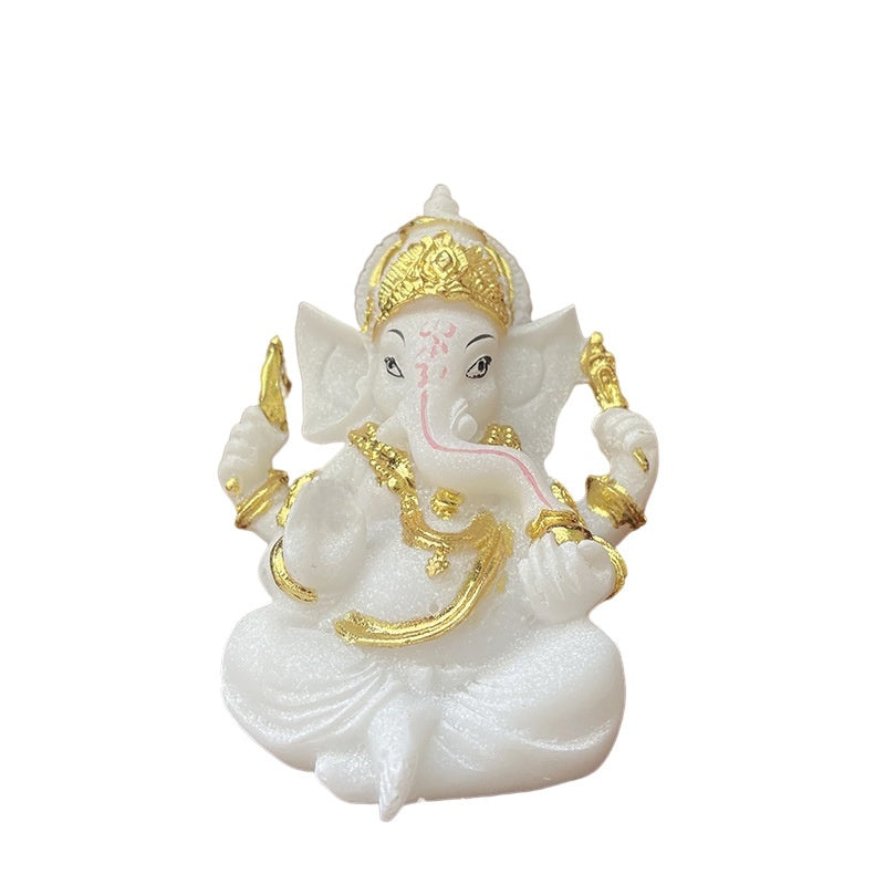 Ganesh Resin Statue | 4 Colors | 9cm | Altar & Home Decor
