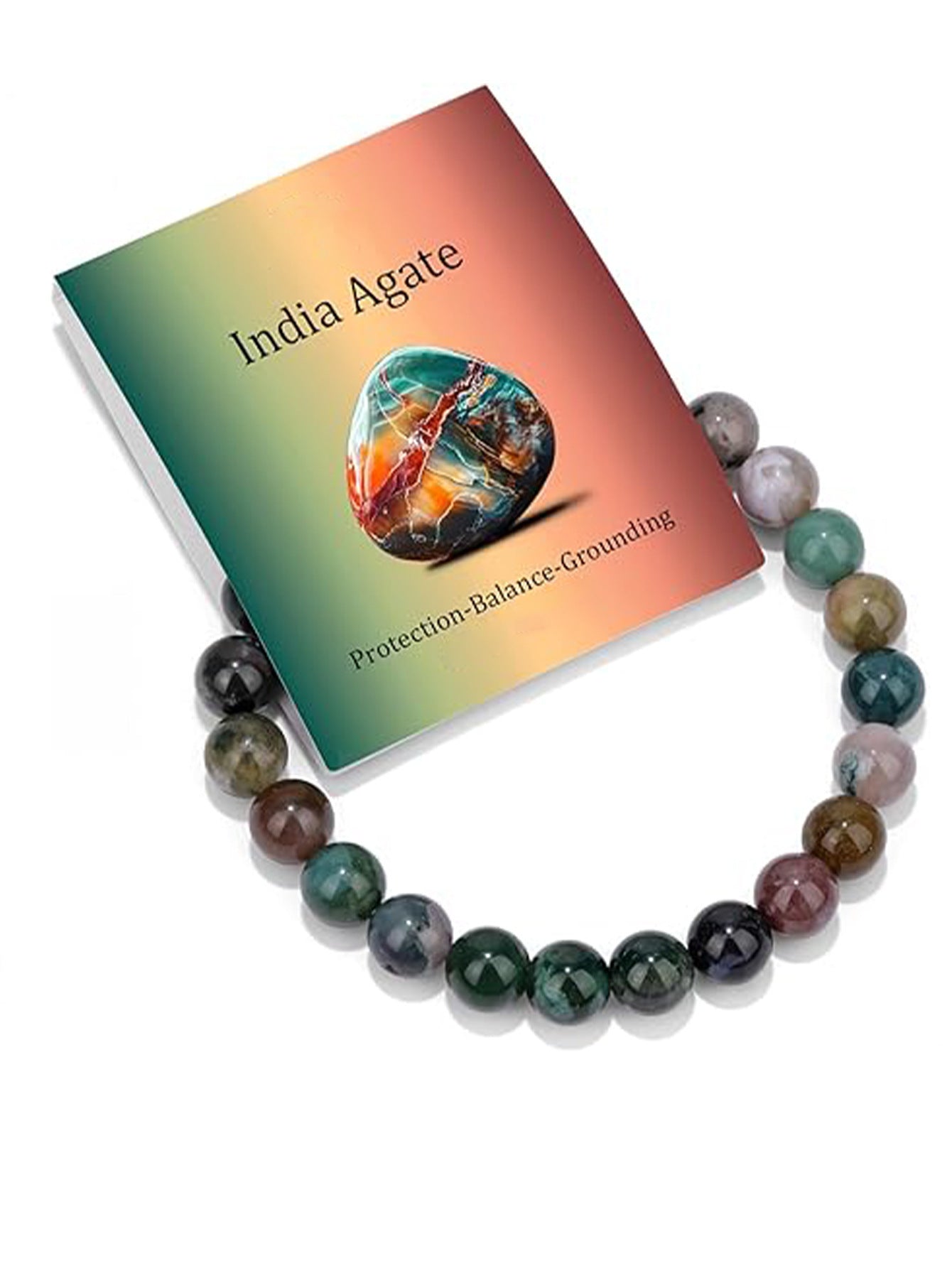 8mm Natural Stone Elastic Crystal Bracelet