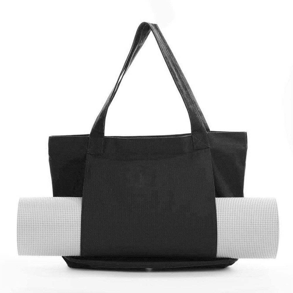 Canvas Yoga Mat Bag with Shoulder Strap & Inner Pocket