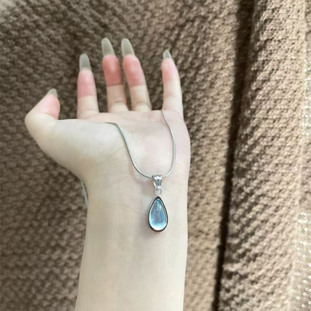 Mermaid’s Tears Water Drop Necklace — Titanium Steel