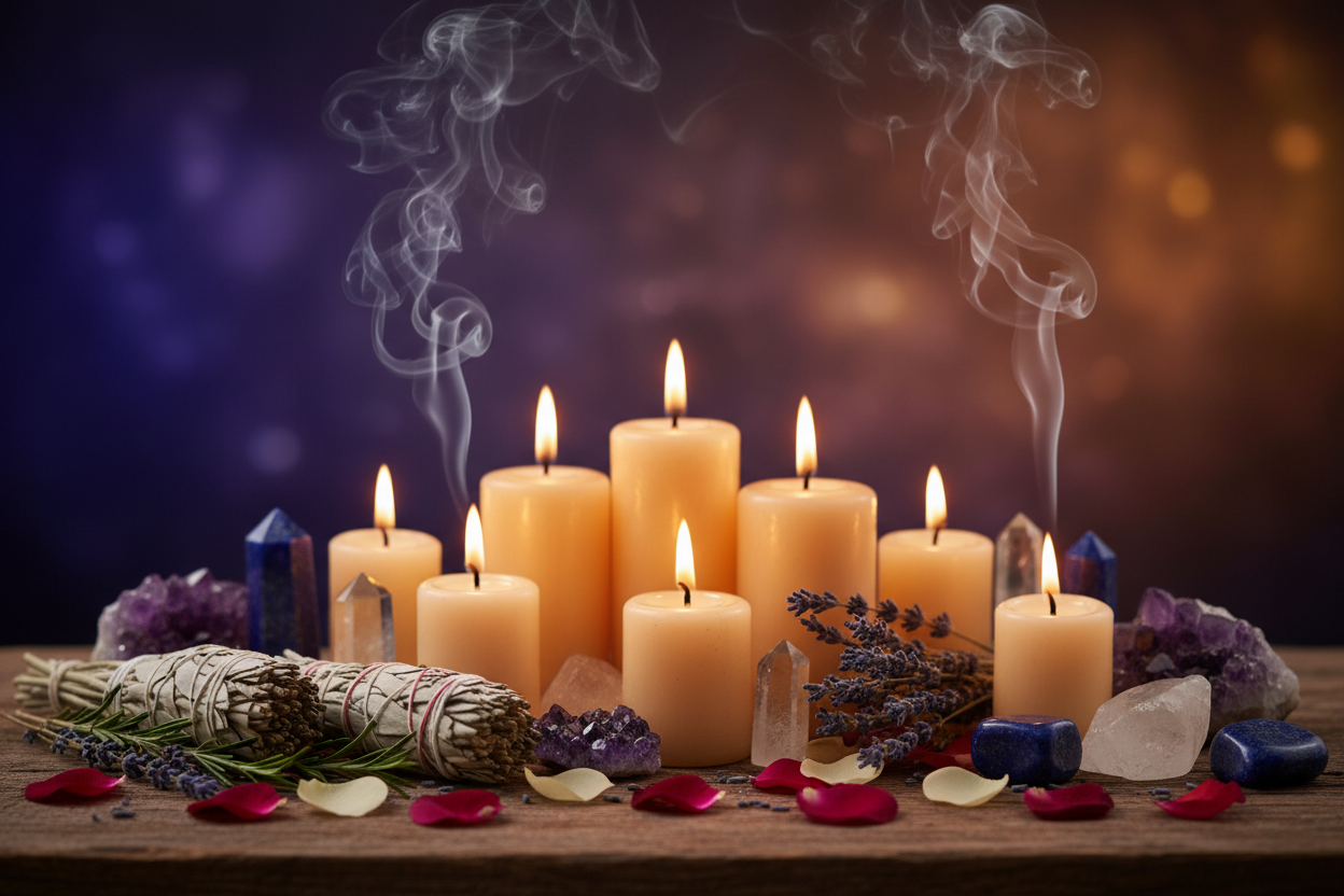 Candles & Incense for Meditation & Rituals - Enchanted Grounds ...