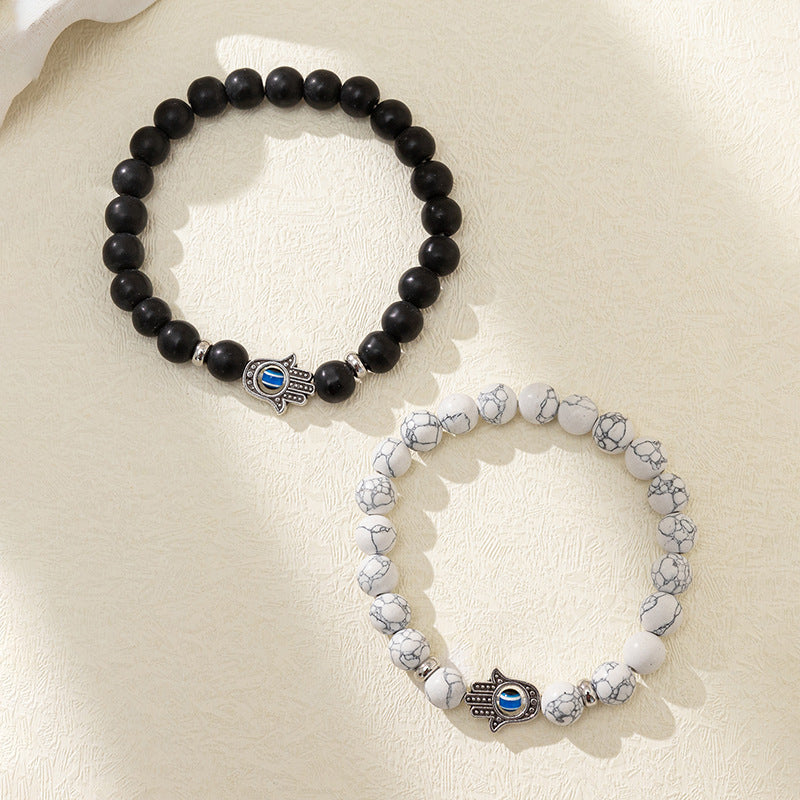 Heart Magnetic Couple Bracelet Set for Women and Men