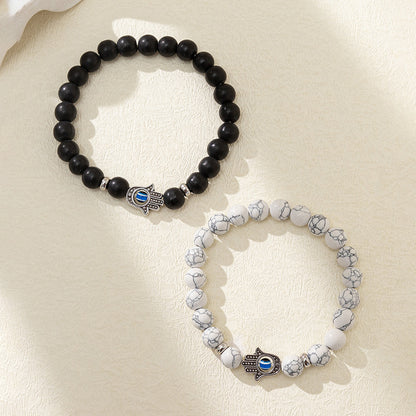 Heart Magnetic Couple Bracelet Set for Women and Men