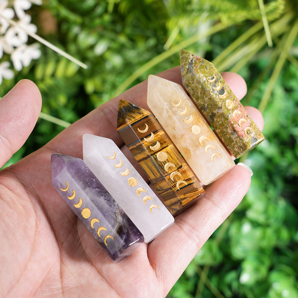 Crystal Hexagonal Energy Pillar