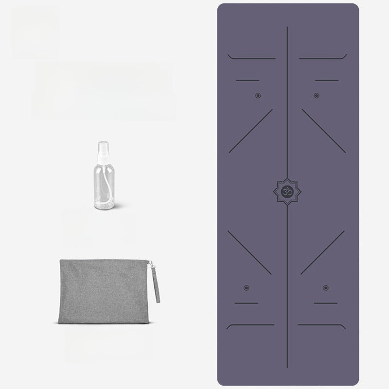 Foldable Suede Yoga Mat — Natural Rubber Base