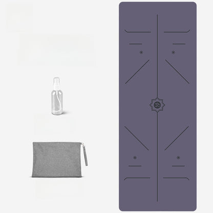 Foldable Suede Yoga Mat — Natural Rubber Base