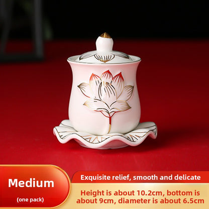 Ceramic Buddhist Altar Offering Cup
