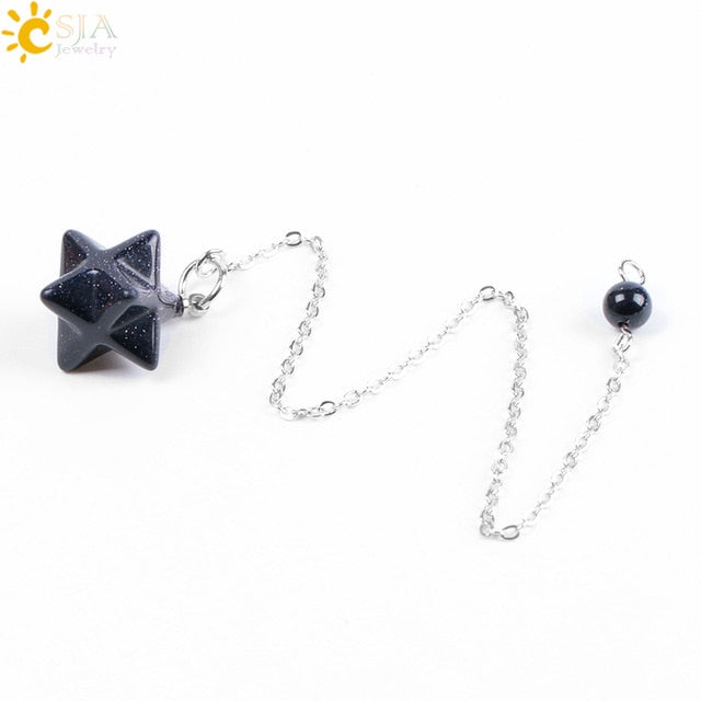 Merkabah Gemstone Pendulum