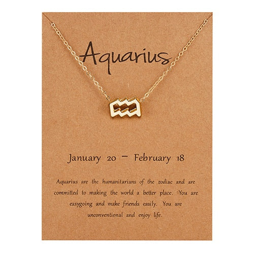 Zodiac Constellation Charm Choker Necklace
