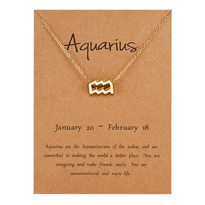 Zodiac Constellation Charm Choker Necklace