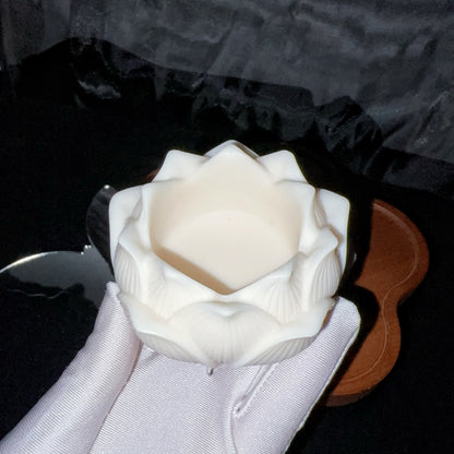Lotus Crystal Ball Base with Buddha Ornament
