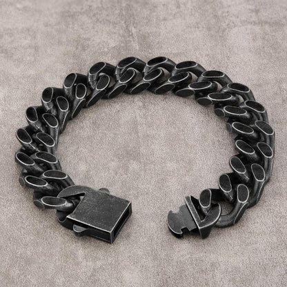 Vintage Cuban Link Chain — Titanium Steel