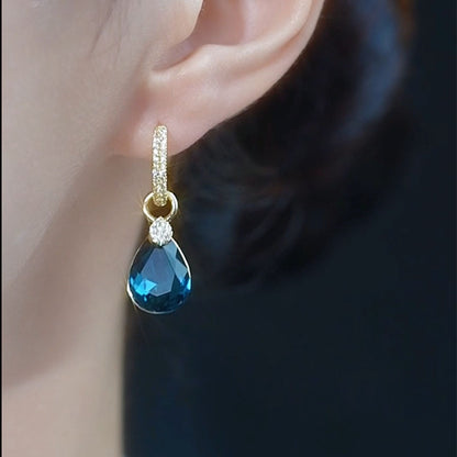 Crystal Water Drop Earrings