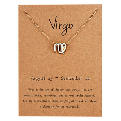 Zodiac Constellation Charm Choker Necklace