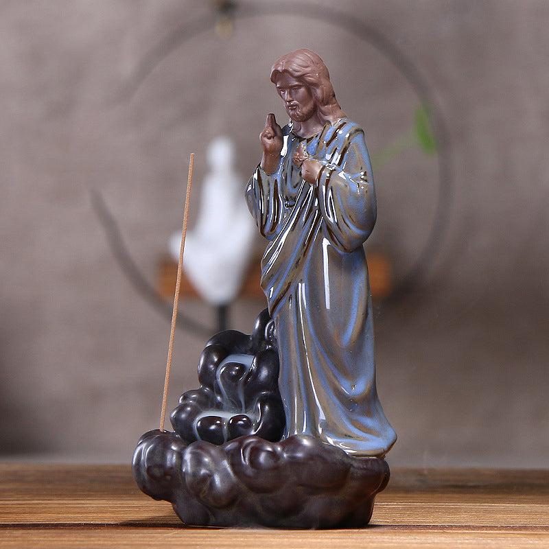 Sacred Figure Backflow Incense Burner