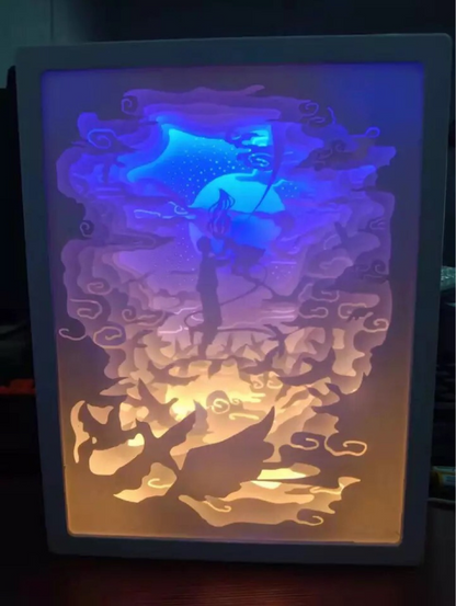 3D Paper Carving LED Night Light