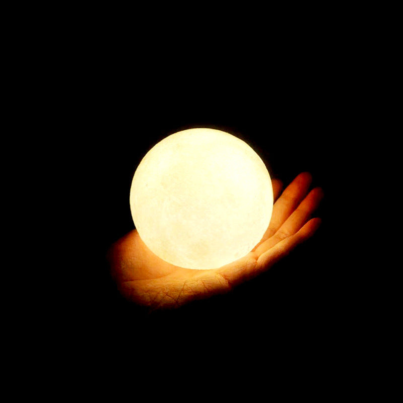 Moon Planet Night Light | Bedroom & Desk Decor | DIY Paint Option