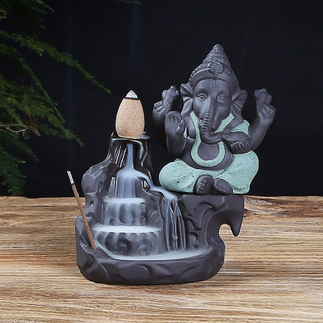 Ganesha Backflow Incense Burner