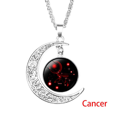 Galaxy Constellation Zodiac Pendant Necklace