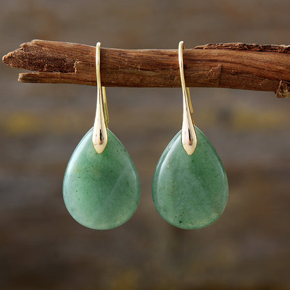 Crystal Teardrop Pendant Earrings