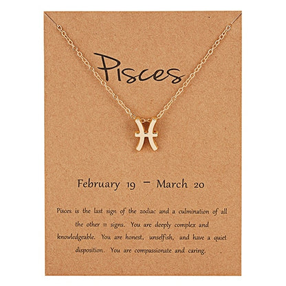 Zodiac Constellation Charm Choker Necklace