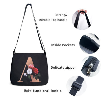 Gothic Print Polyester Underarm Shoulder Bag