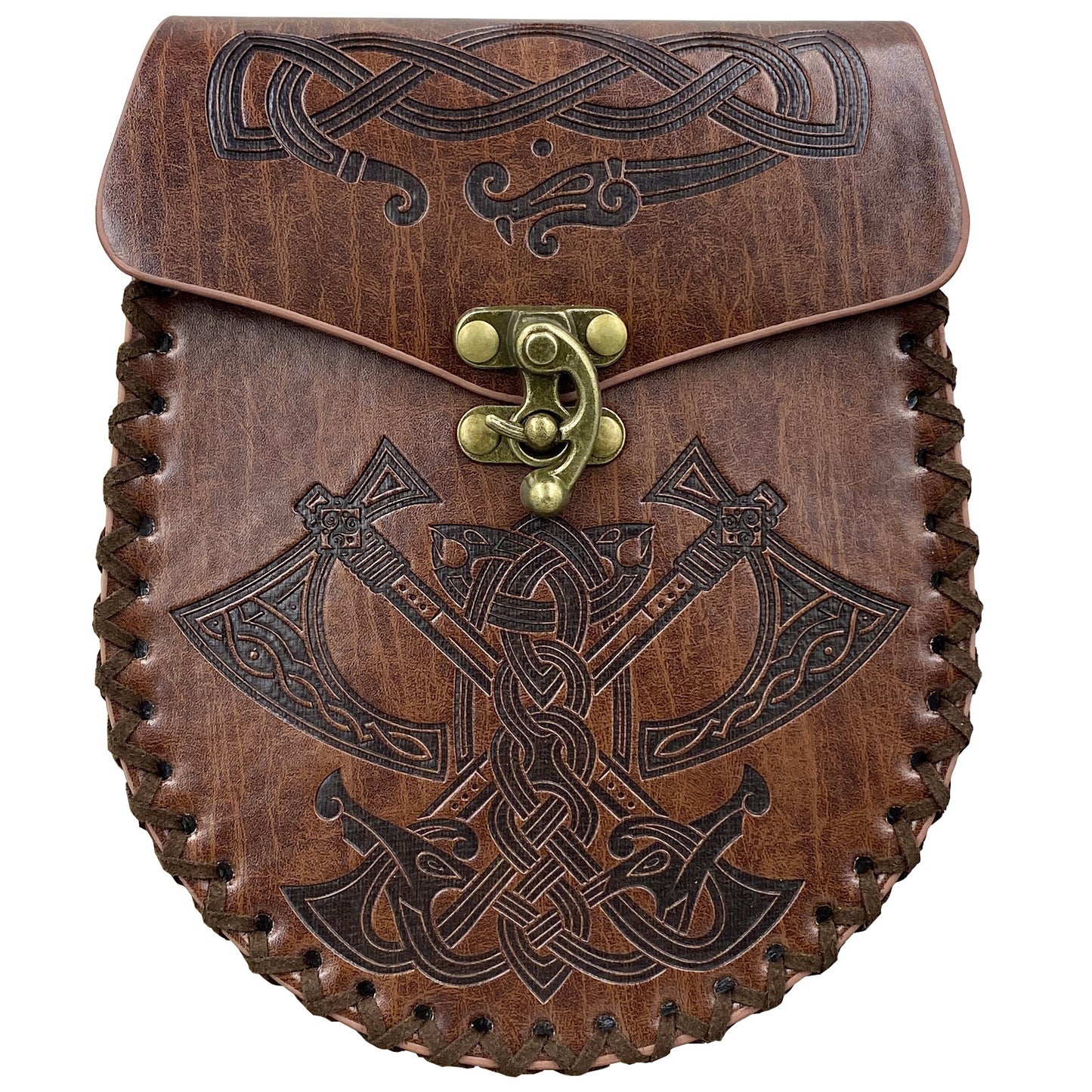Medieval Viking Style Adjustable Waist Bag with Coin Purse