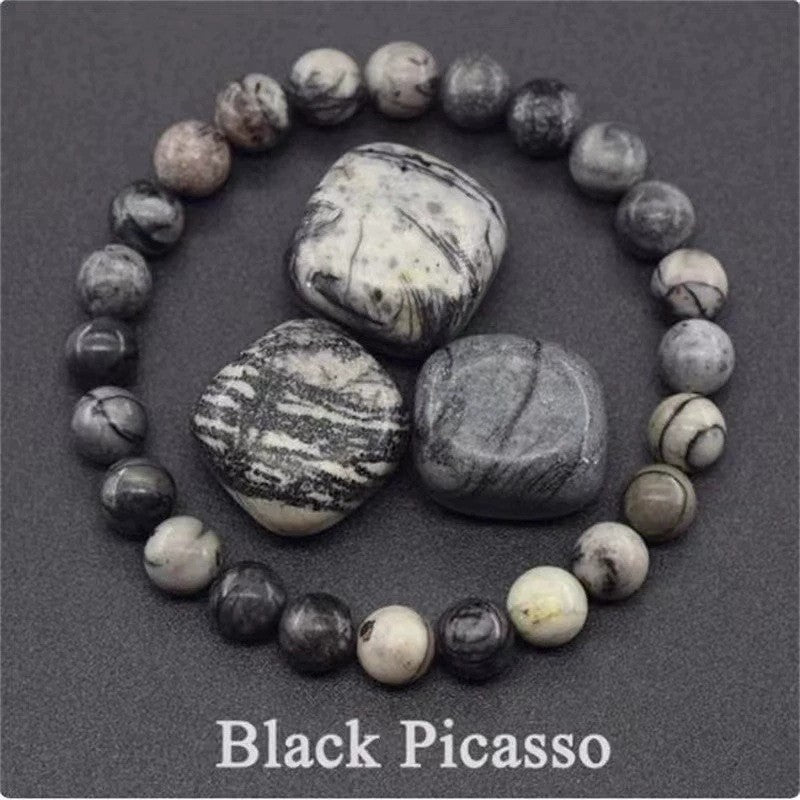 Natural Stone Bead Bracelet