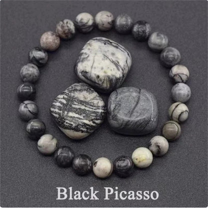 Natural Stone Bead Bracelet