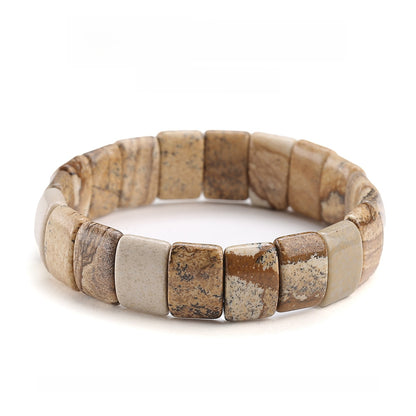 Natural Stone Geometric Bracelet