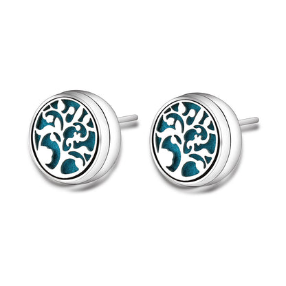 Stainless Steel Angel Wings Aromatherapy Earrings