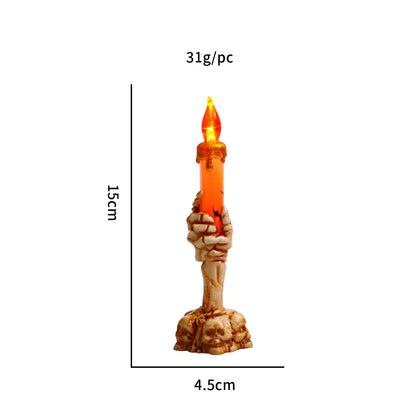 Halloween Ghost Hand & Dead Tree Candle Lamp