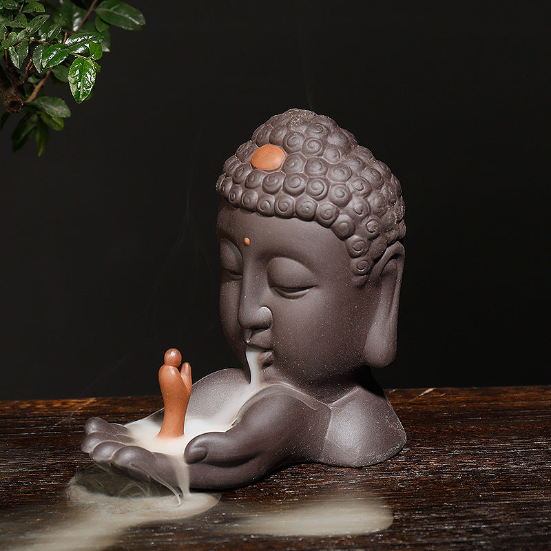 Buddha Head Backflow Incense Burner
