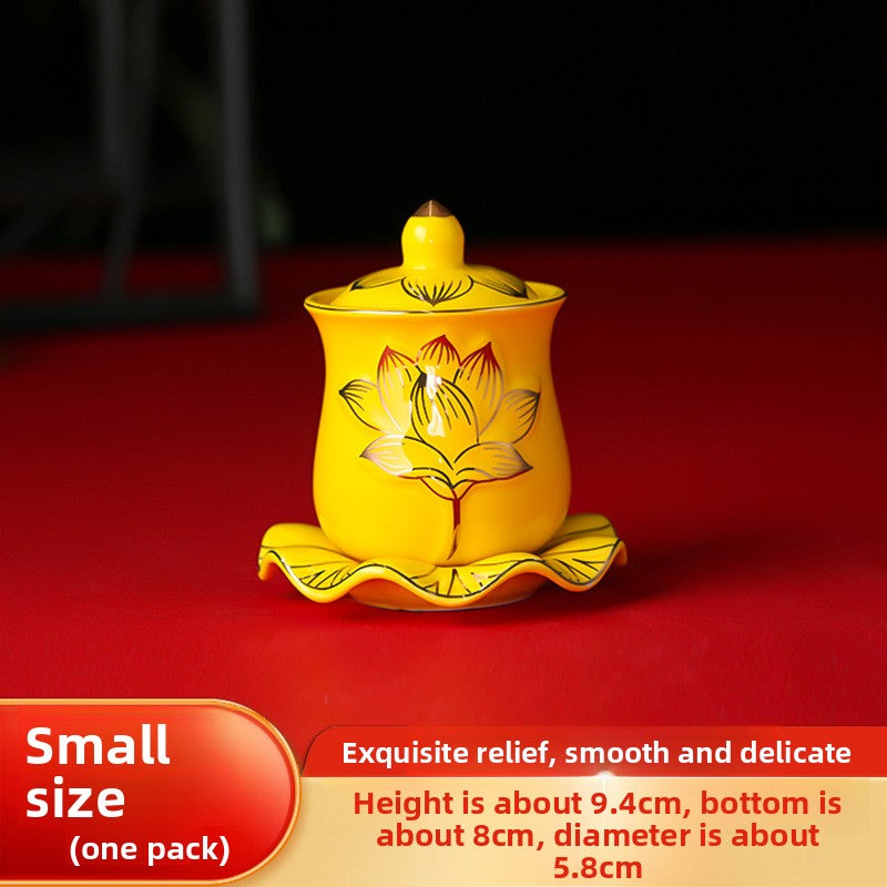 Ceramic Buddhist Altar Offering Cup