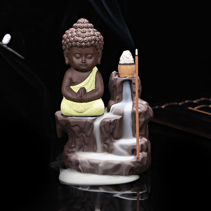 Little Monk Ceramic Backflow Incense Burner