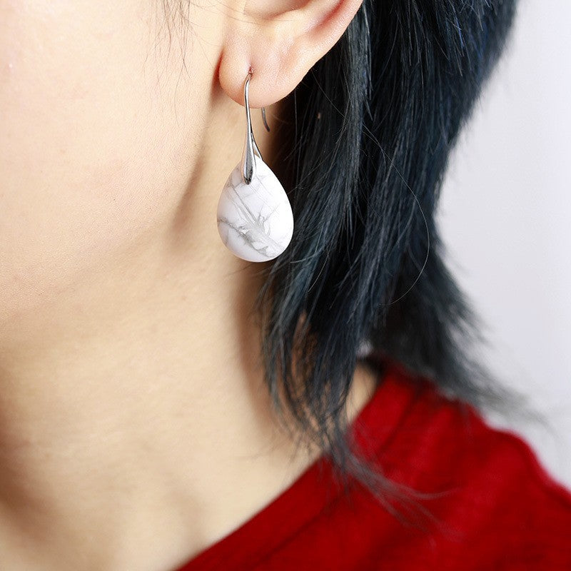 Crystal Teardrop Pendant Earrings