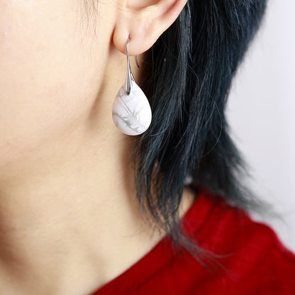 Crystal Teardrop Pendant Earrings